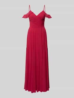 Mascara Maxi-jurk in effen design met plooien