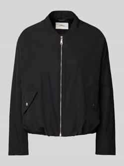 S.Oliver Blouson met relaxte pasvorm en gerimpelde details Black Dames