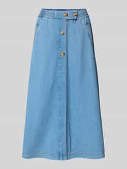 MOS MOSH Jeansrok met strookzakken model 'Marti'