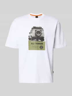Boss Orange Regular fit T-shirt van puur katoen model 'WAGON'