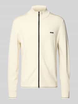 BOSS Green Regular fit sweatjack van viscosemix model 'KN_LEAGUE FZ'