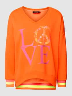 Miss goodlife Sweatshirt met extra brede schouders en statementprint