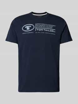 Tom Tailor Heren T-shirt met relaxte pasvorm Blue Heren