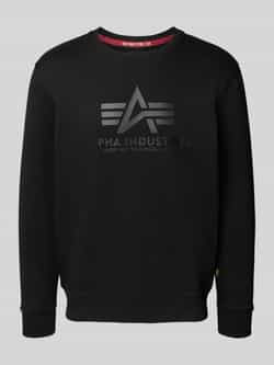 alpha industries Sweatshirt met logo en ronde hals