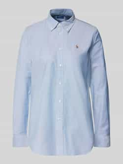 Polo Ralph Lauren Casual Blauw Lang Shirt met Lange Mouwen Blue Dames