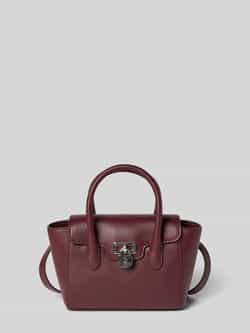 Lauren Ralph Lauren Handtas van runderleer met draagband en schouderband