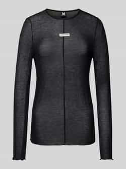 Karo Kauer Shirt met lange mouwen en labelpatch