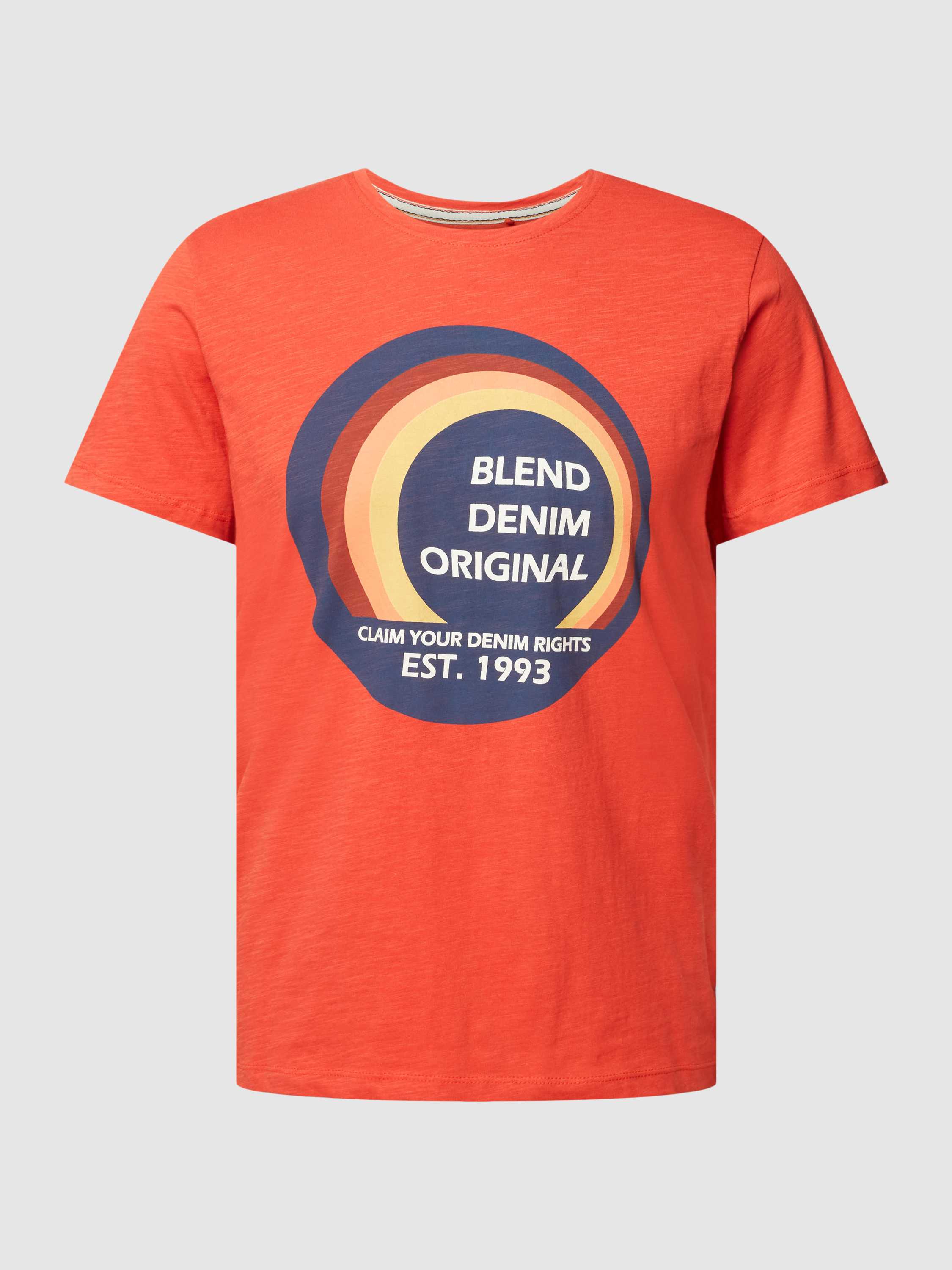 Blend T-shirt met labelprint