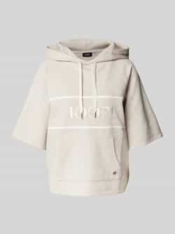 Joop! Hoodie met labelstitching