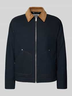 Drykorn Jeansjack met platte kraag en ritssluiting model 'RIKALO'