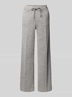 SEDUCTIVE Wide leg stoffen broek met persplooien model 'Freddy'