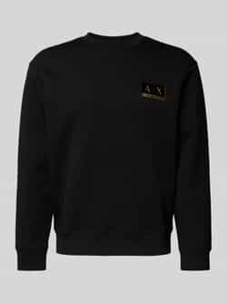 Armani Exchange Sweatshirt met labelpatch model 'FELPA'