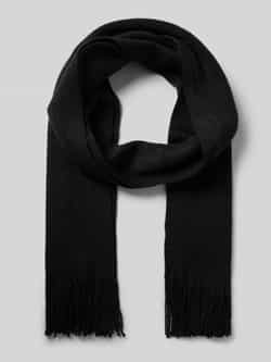 Christian Berg Men Sjaal van wolmix met franjes