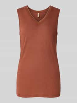 Soyaconcept Linnen top met V-hals model 'EMEL'