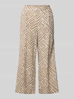 Vero Moda Loose fit wijde broek van een mix van viscose en linnen model 'MYMILO'
