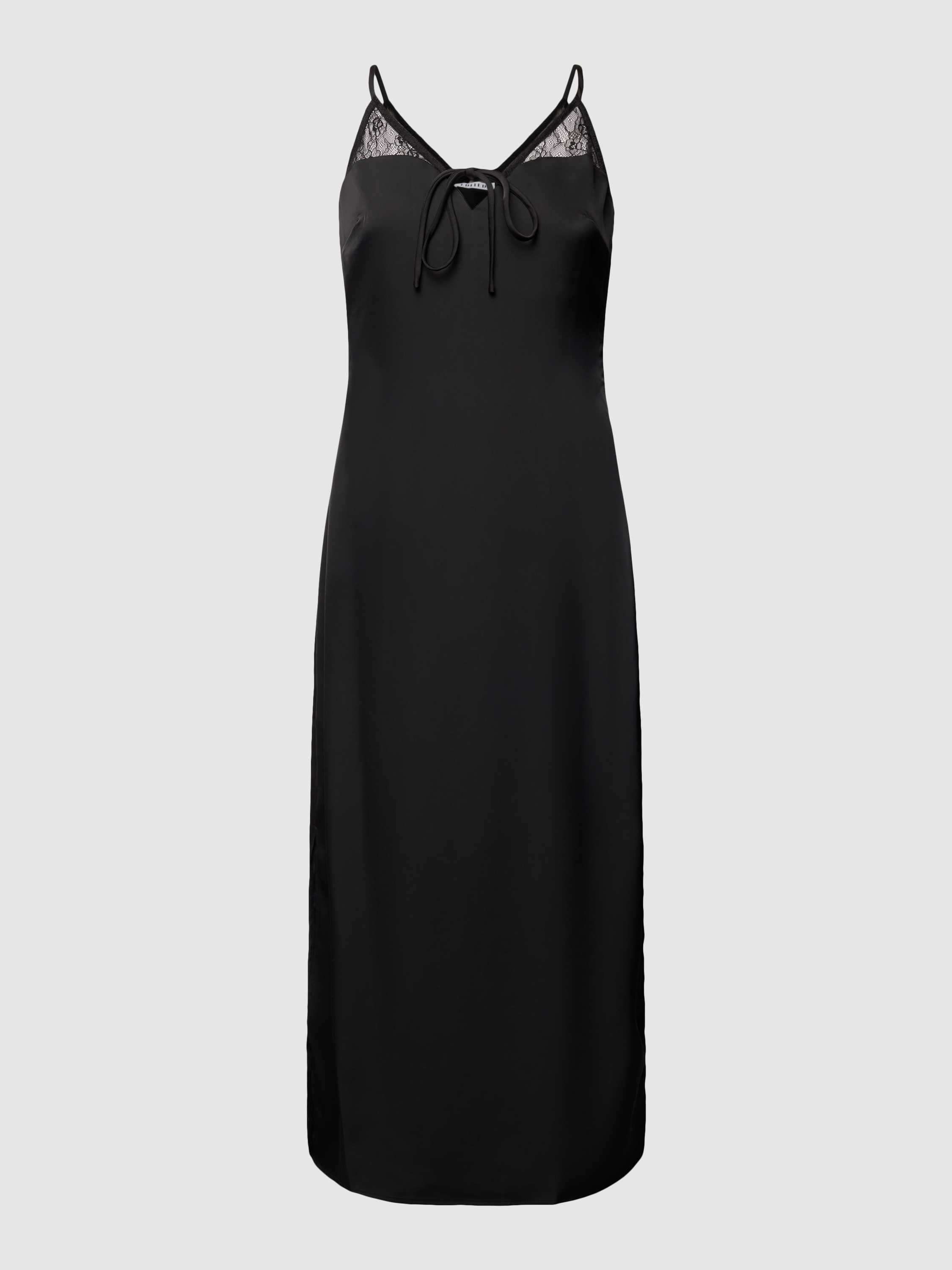 EDITED Midi-jurk met vetersluiting model 'Kami'