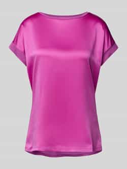 Christian Berg Woman Blouseshirt met geribde ronde hals