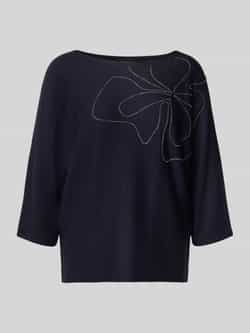 S.Oliver BLACK LABEL Relaxed fit gebreide pullover van katoenmix