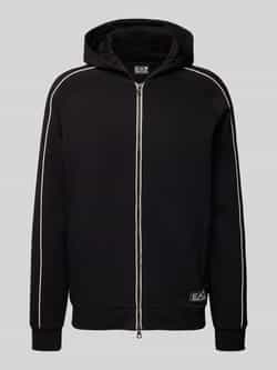 EA7 Emporio Armani Sweatjack met tweewegsritssluiting en steekzakken