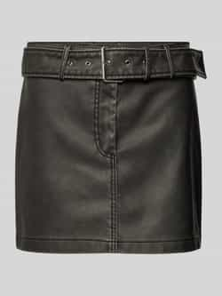 Only Minirok ONLELLA FAUX LEATHER LW MINI SKIRT OTW