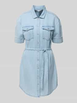DKNY Jeansjurk met strikceintuur en 1 2-mouwen