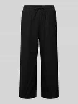wide leg broek met elastische band model 'Lava'