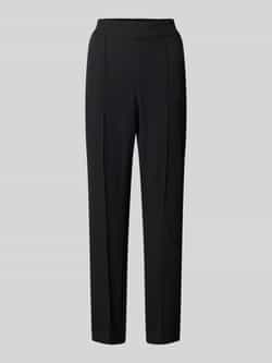 Zero Regular fit stoffen broek met vaste persplooien