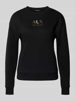 Armani Exchange Sweatshirt met logo en ronde hals