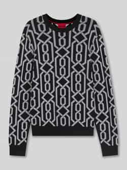 HUGO Regular fit gebreide pullover van viscosemix model 'SOUVAWN'