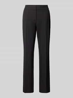 HUGO Regular fit stoffen broek met labelapplicatie model 'Hatenia'