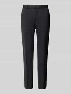 Selected Homme Slim fit stoffen broek met persplooien model 'DELON'