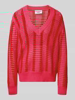 Colourful Rebel Gebreide pullover met ajourpatroon model 'Lizza'