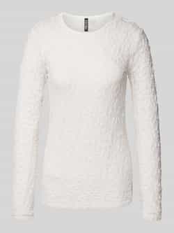 Pieces Regular fit shirt met kanten look model 'HAZEL'
