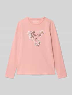 Guess Shirt met lange mouwen en labeldetail