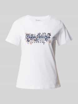 Pepe Jeans Regular fit T-shirt met ronde hals model 'ROSALIND'