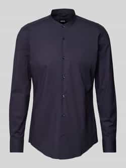 Boss Slim fit zakelijk overhemd met opstaande kraag model 'Hank'