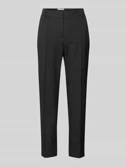 Christian Berg Woman Selection Slim fit stoffen broek met persplooien