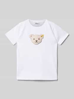 Steiff T-shirt met logobadge