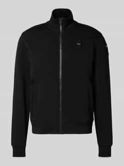 Blauer Usa Sweatjack met opstaande kraag en labelstitching model 'CITY'