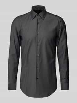 Boss Slim fit zakelijk overhemd met kentkraag model 'Hank'