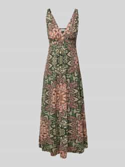 Apricot Midi-jurk met V-hals in all-over look