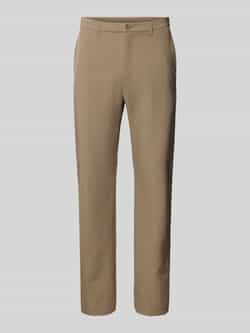 BOSS Green Regular fit stoffen broek met persplooien model 'Commuter'
