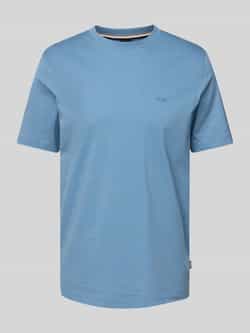 Hugo Boss Thompson 01 Blauw Katoen Logo T-shirt Blue Heren