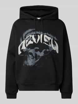 REVIEW Hoodie met labelstitching