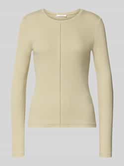 Opus Shirt met lange mouwen in riblook model 'Sadalie'