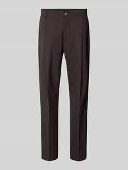 Selected Homme Straight leg pantalon met bandplooien model 'OTTO'