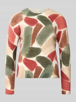 Apricot Gebreide pullover in all-over look met ronde hals