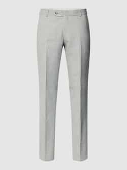 ATELIER TORINO Straight fit linnen broek met persplooien