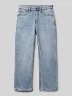 Garcia Straight fit jeans met logopatch model 'Ilyano'