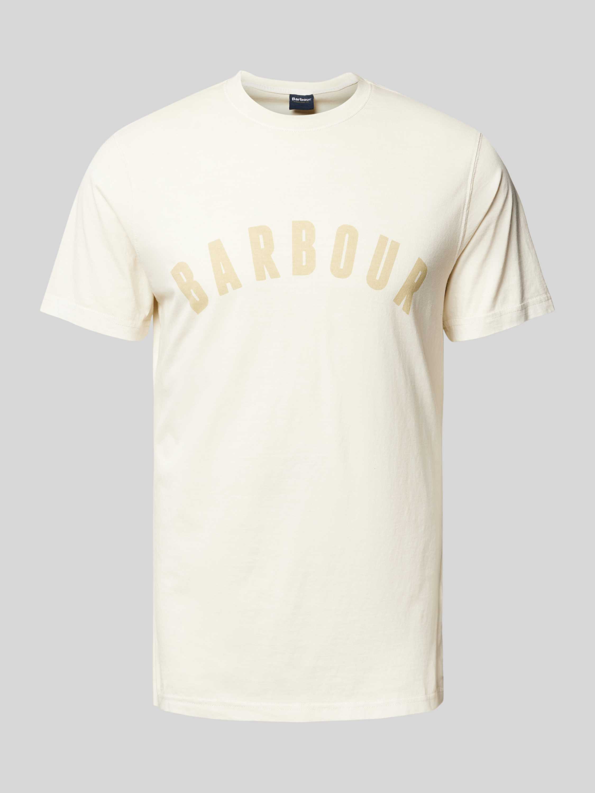 Barbour T-shirt met labelprint